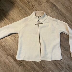 Cream throw-over Jacket